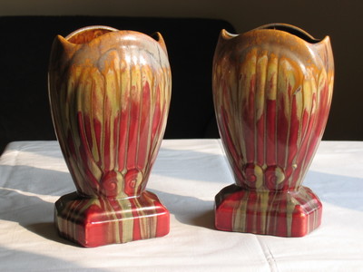Belgian Art Deco vases