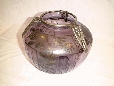 D'Argyl glass Art Deco vase